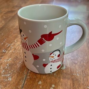 Crate and barrel Joan Anderson snowman/snow pal mug 2017